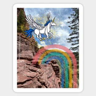 Magic in the Wild: Redstein Crag near Redstone Colorado | Dancing Uniquorns by Mellie Sticker